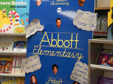 Abbott Elementary sign at Lewaood